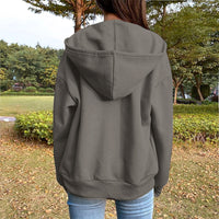 Diufon Womens Zip Up Hoodies Oversized Long Sleeve Sweatshirts Fall Fashion Jackets Winter Clothes with Pockets