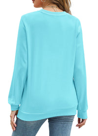 Fantaslook Fall Sweatshirts for Women Crewneck Long Sleeve Shirts Casual Tunic Tops Lightweight Pullover Sweatshirts